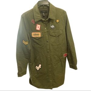 Forever 21 Long Army Jacket Size Small